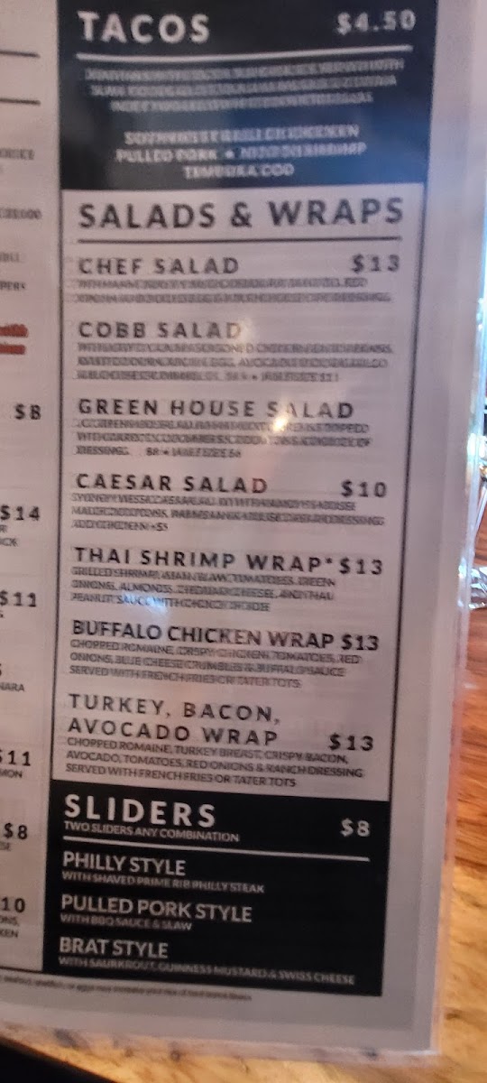 Menu The Angry Beaver Bar & Grill-10